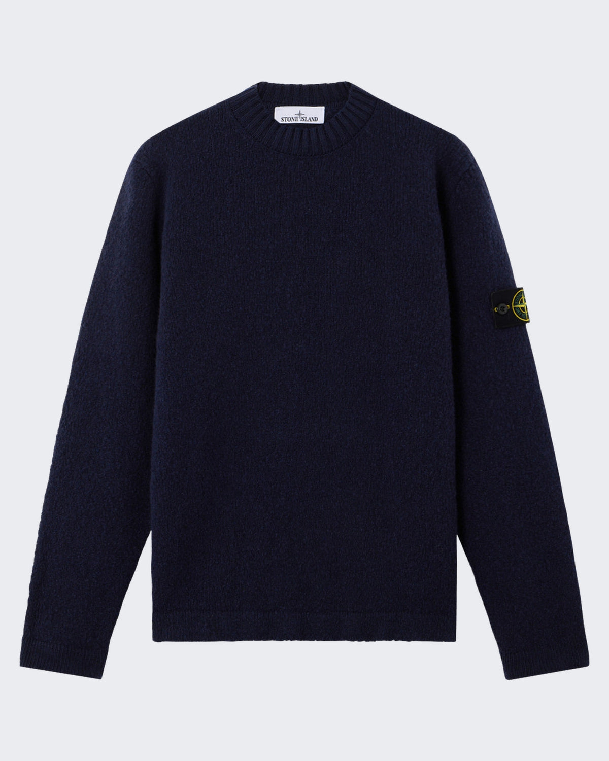 Stone Island Men's Logo patch Sweater Blue
