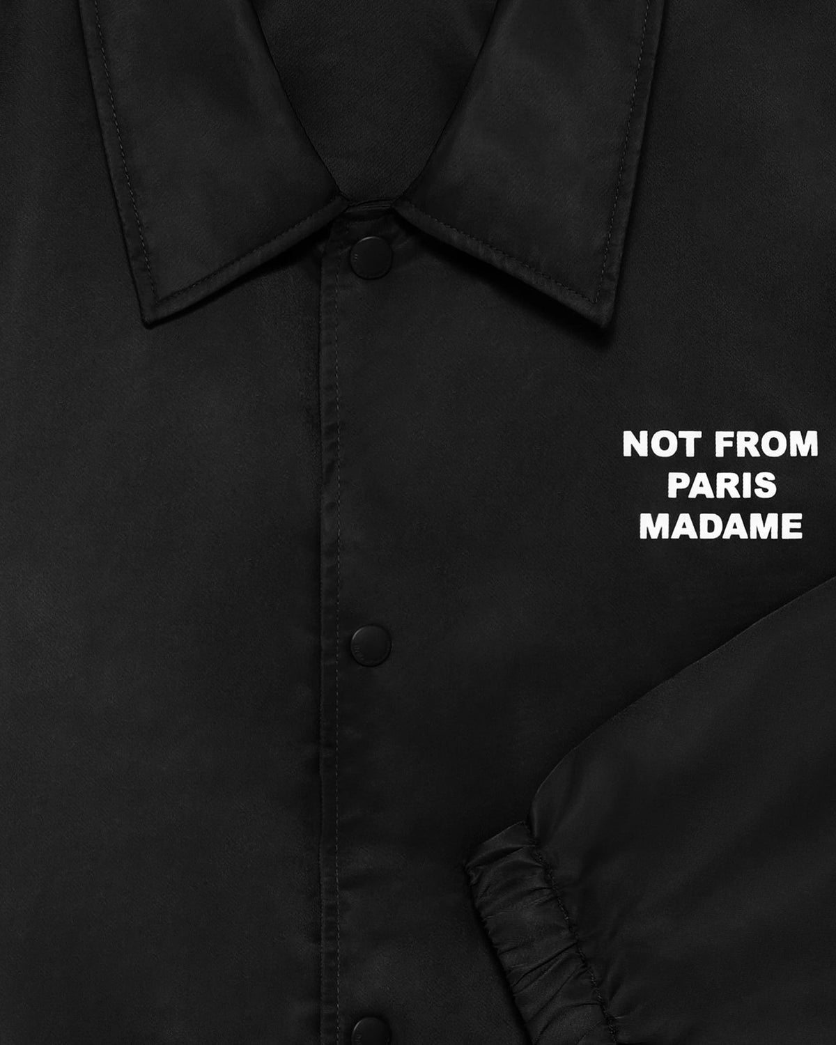 Men's Slogan Jacket Black