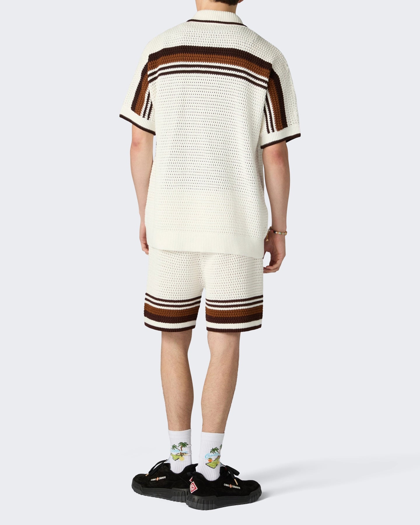 Heren Crochet Shorts Wit