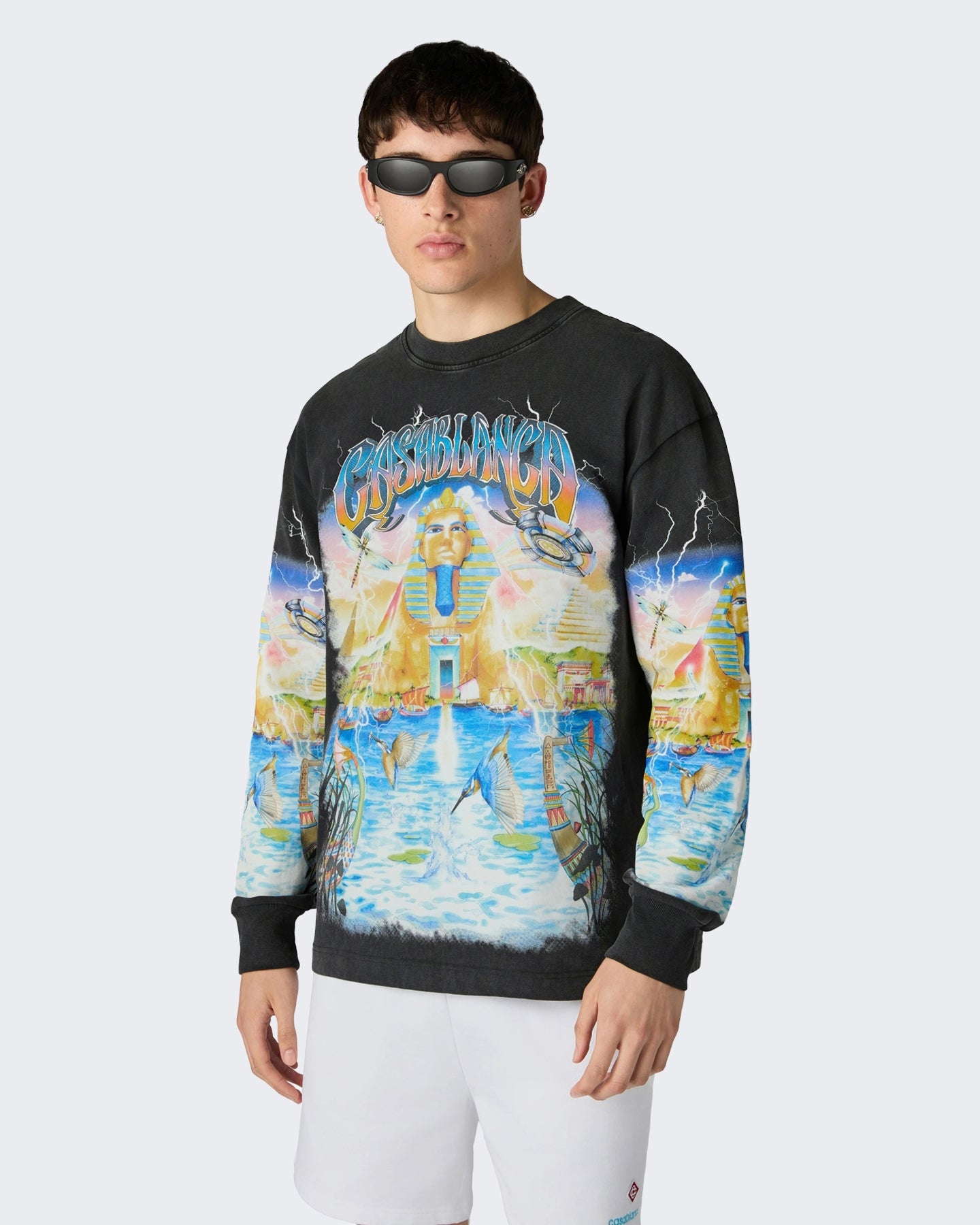 Heren Long Sleeve Tee Egypt As It Zwart