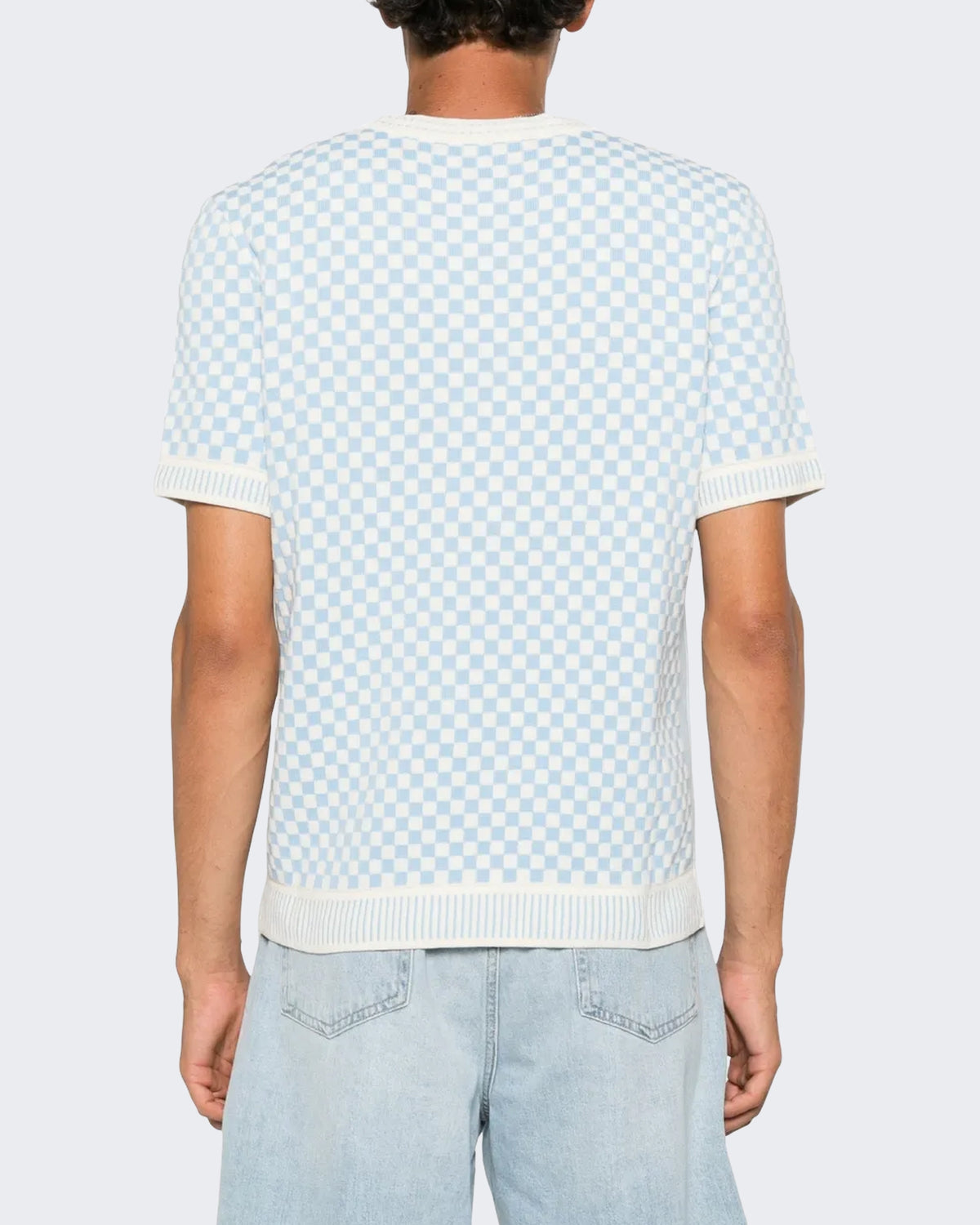 Men's Check Tee Blue