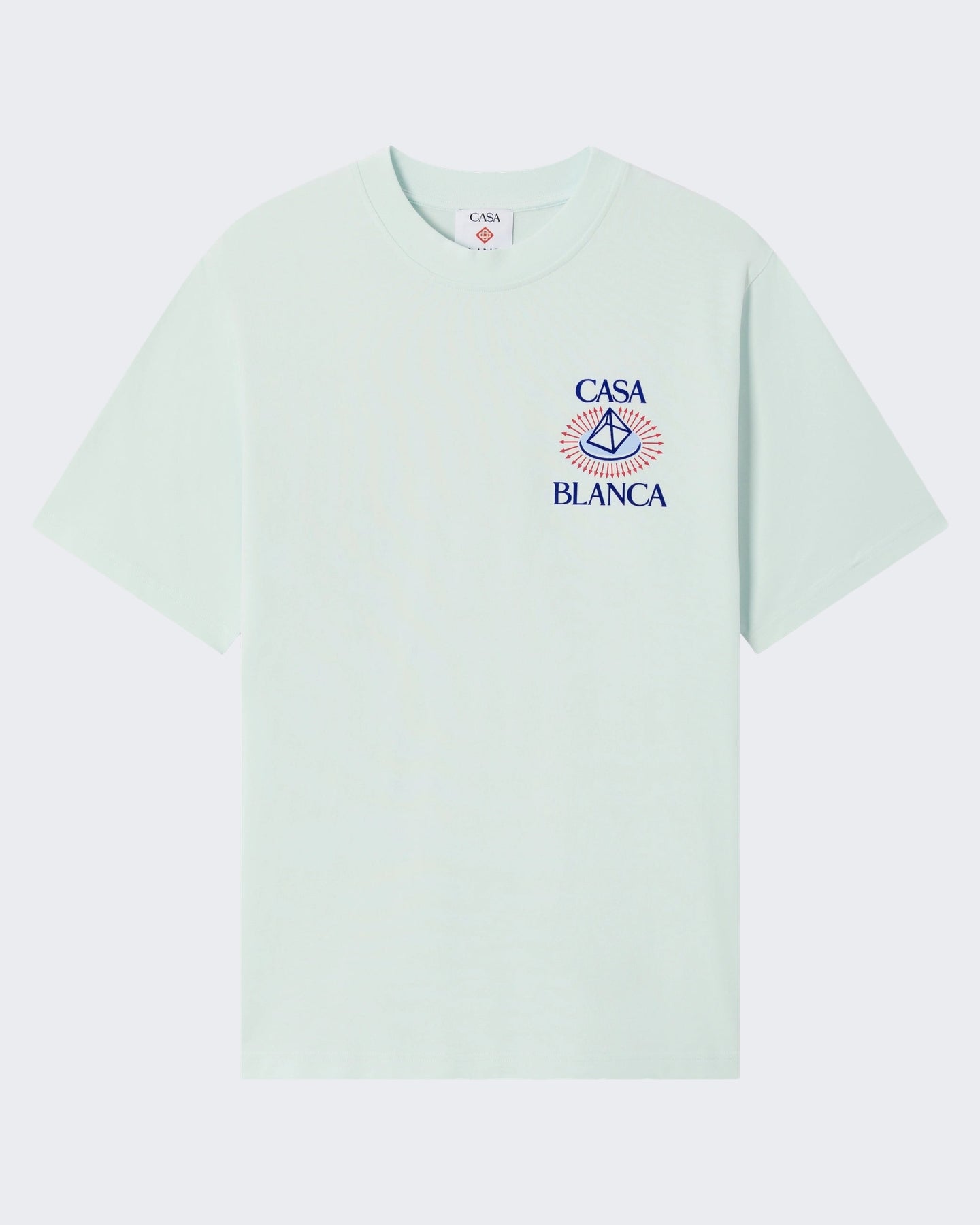 Heren Celestial Pyramid Flock Printed Classic T-Shirt Celestial Pyramid Blauw