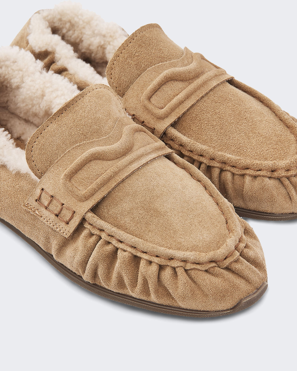 Women's Riley Mio Fur Sneakers met bont Beige