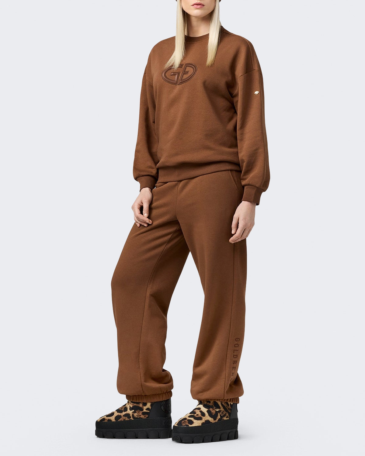 Women's Tova sweater met ronde hals Brown