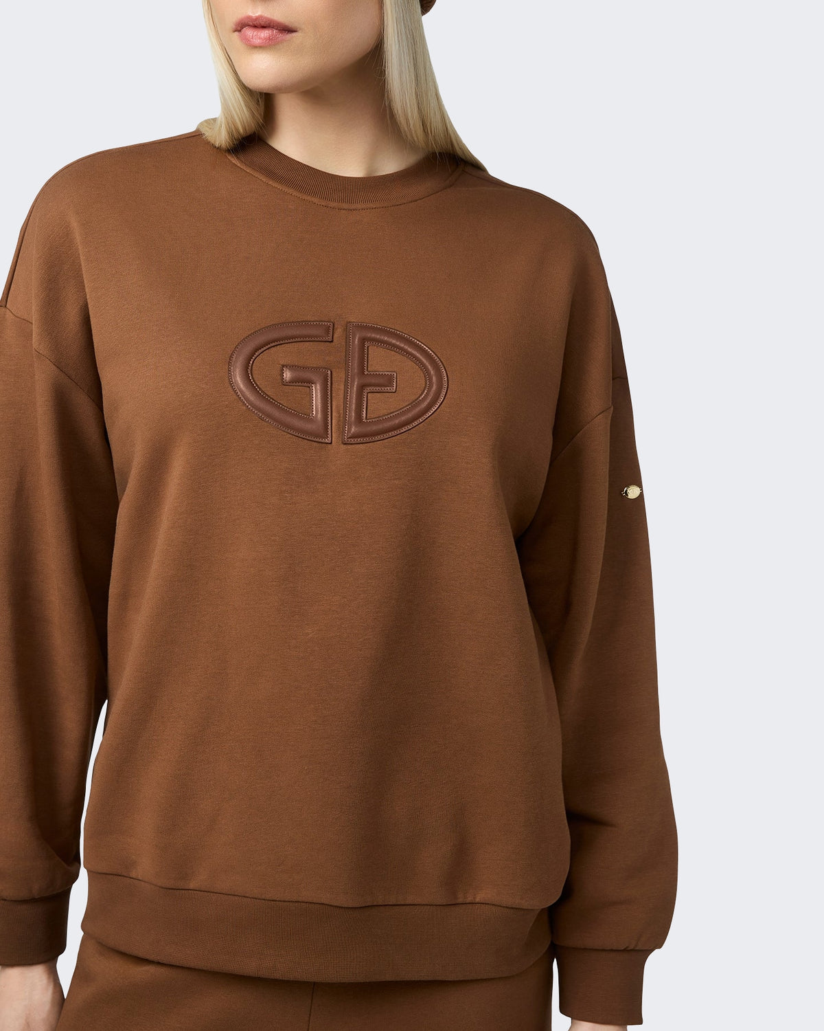 Women's Tova sweater met ronde hals Brown