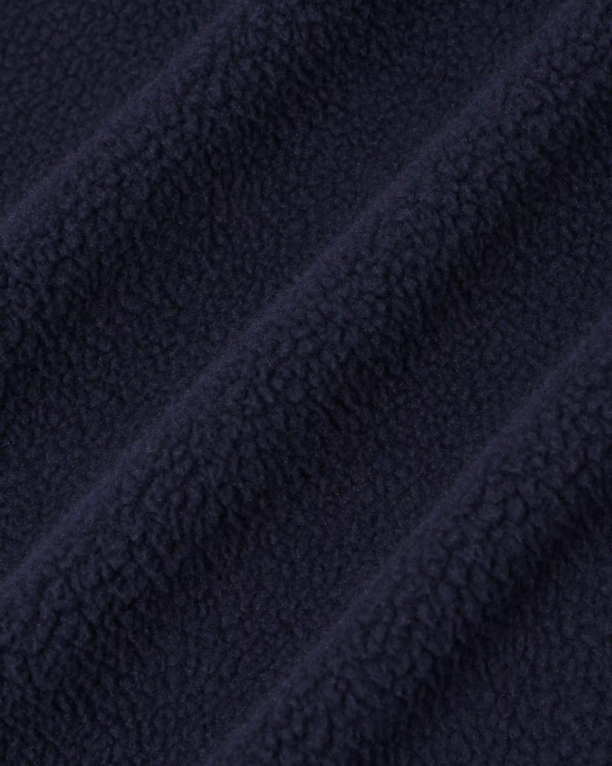 Heren Mouwloze sherpa jack met slogan Blauw