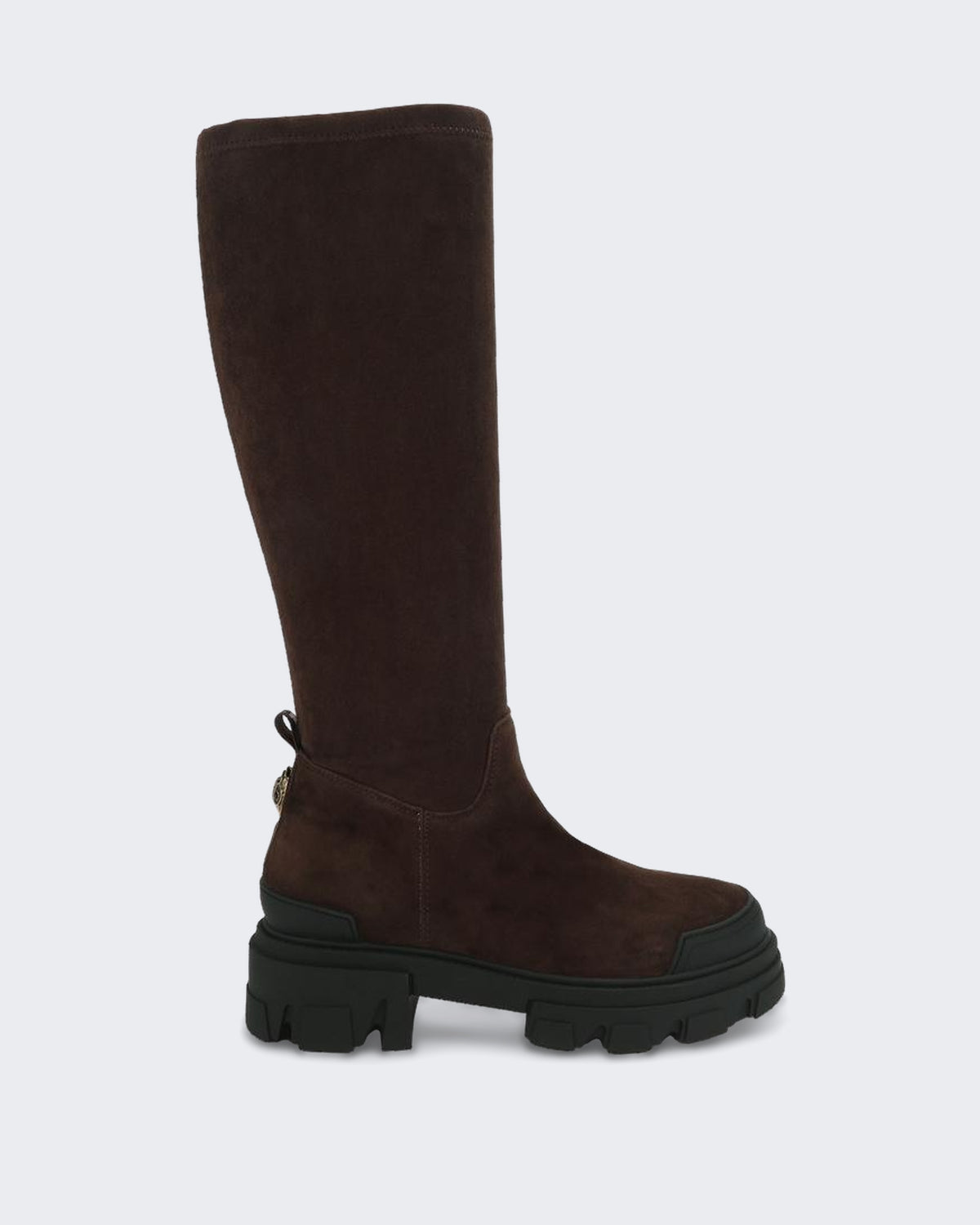 Women's 225-Stomp Sock Knee-Dark Brown-Suede/Other Brown