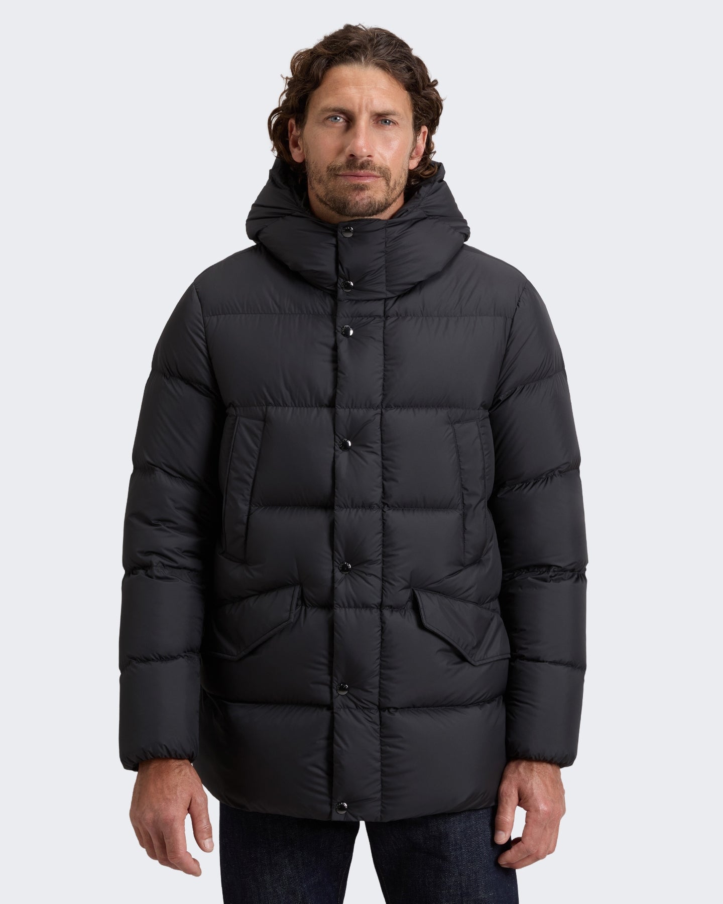 Heren Cloud Davis Parka Zwart