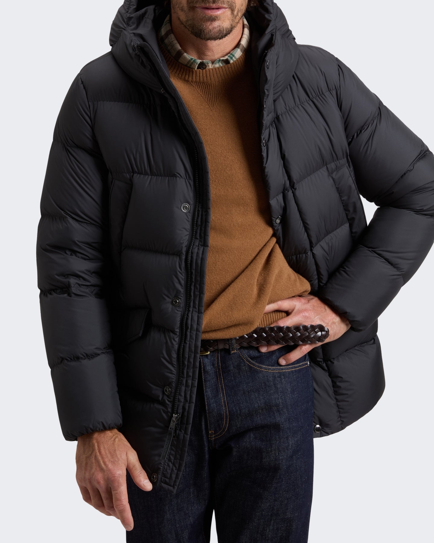 Heren Cloud Davis Parka Zwart