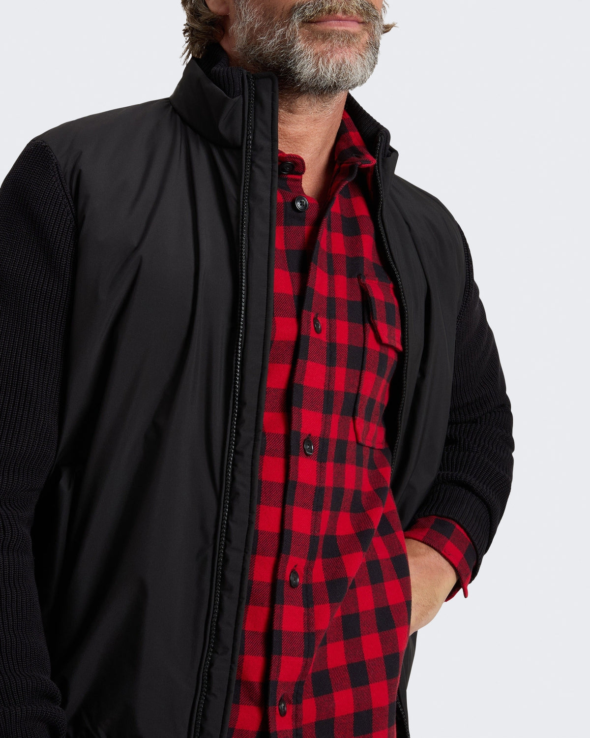 Men's Cloud Hybrid gewatteerde Black