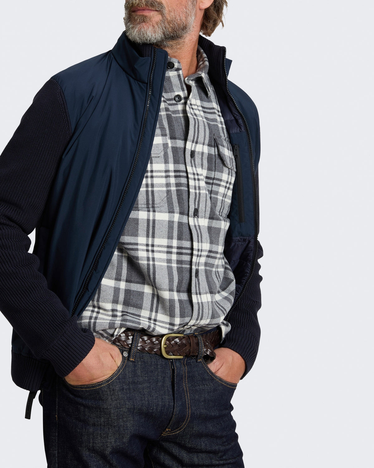 Men's Cloud Hybrid gewatteerde Blue