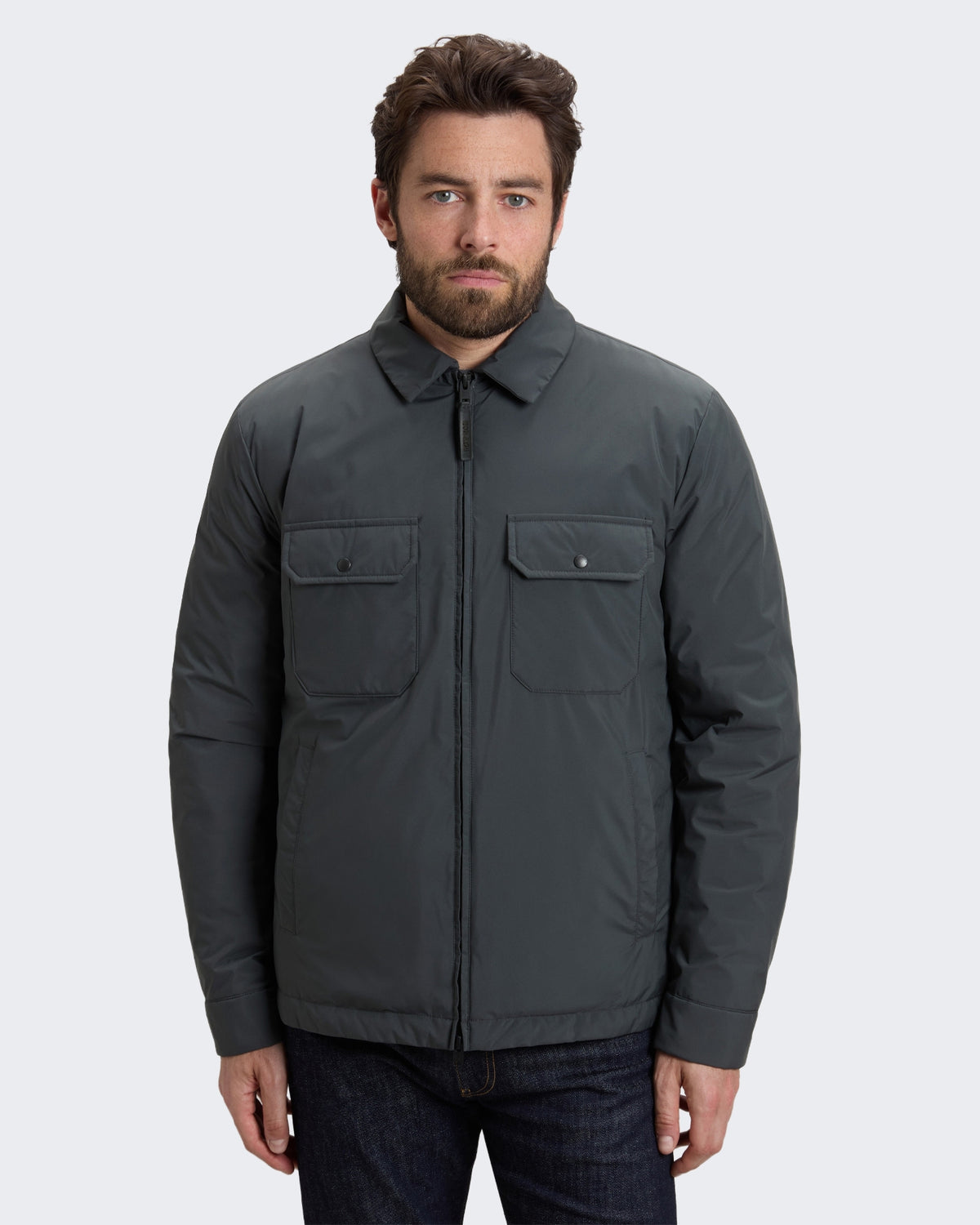 Men's Cloud overshirt met opzakken Grey