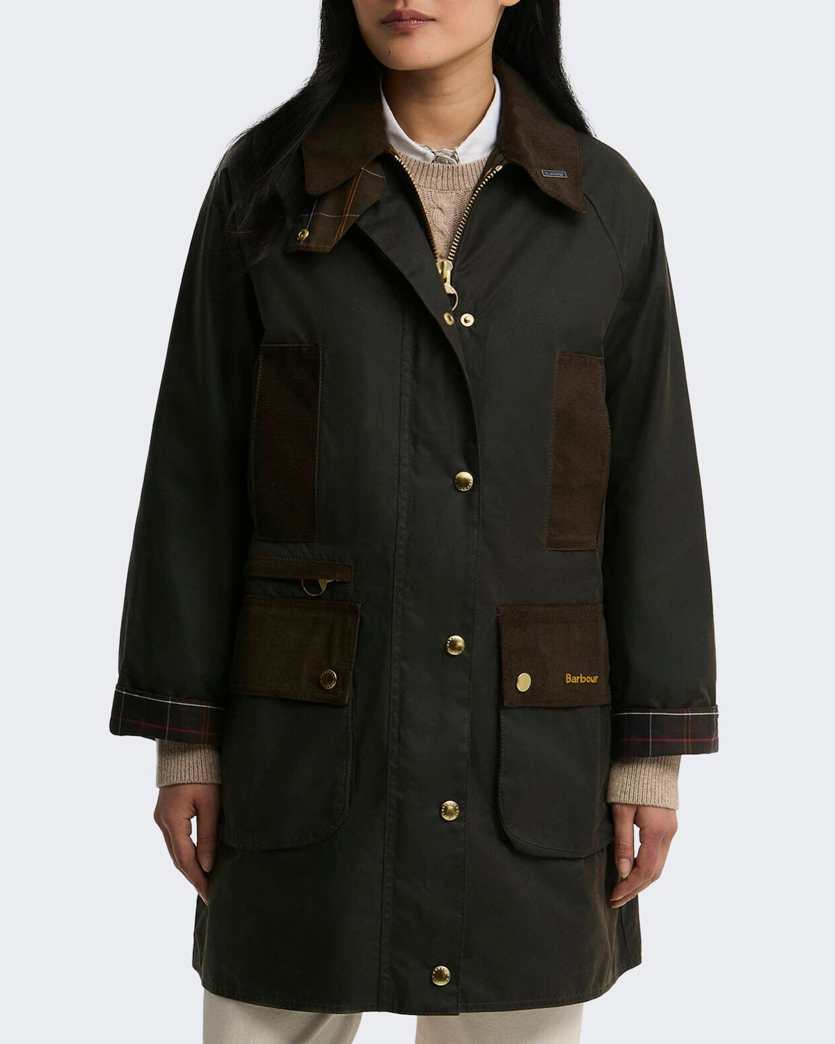 Dames Modern Beaufort waxjas Groen
