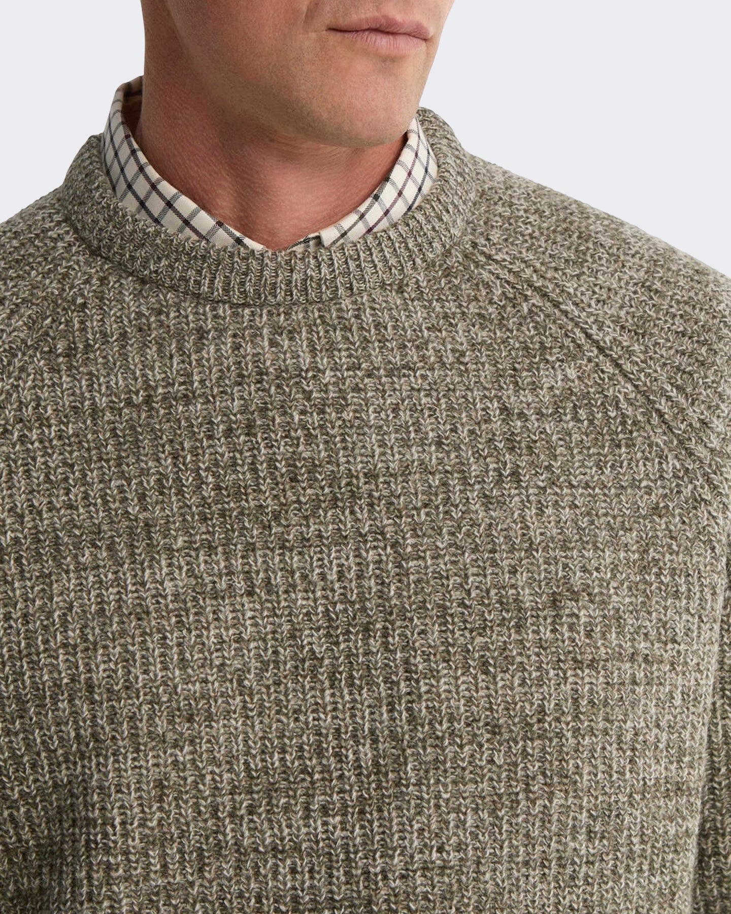 Men's Horseford Jumper met ronde hals Green