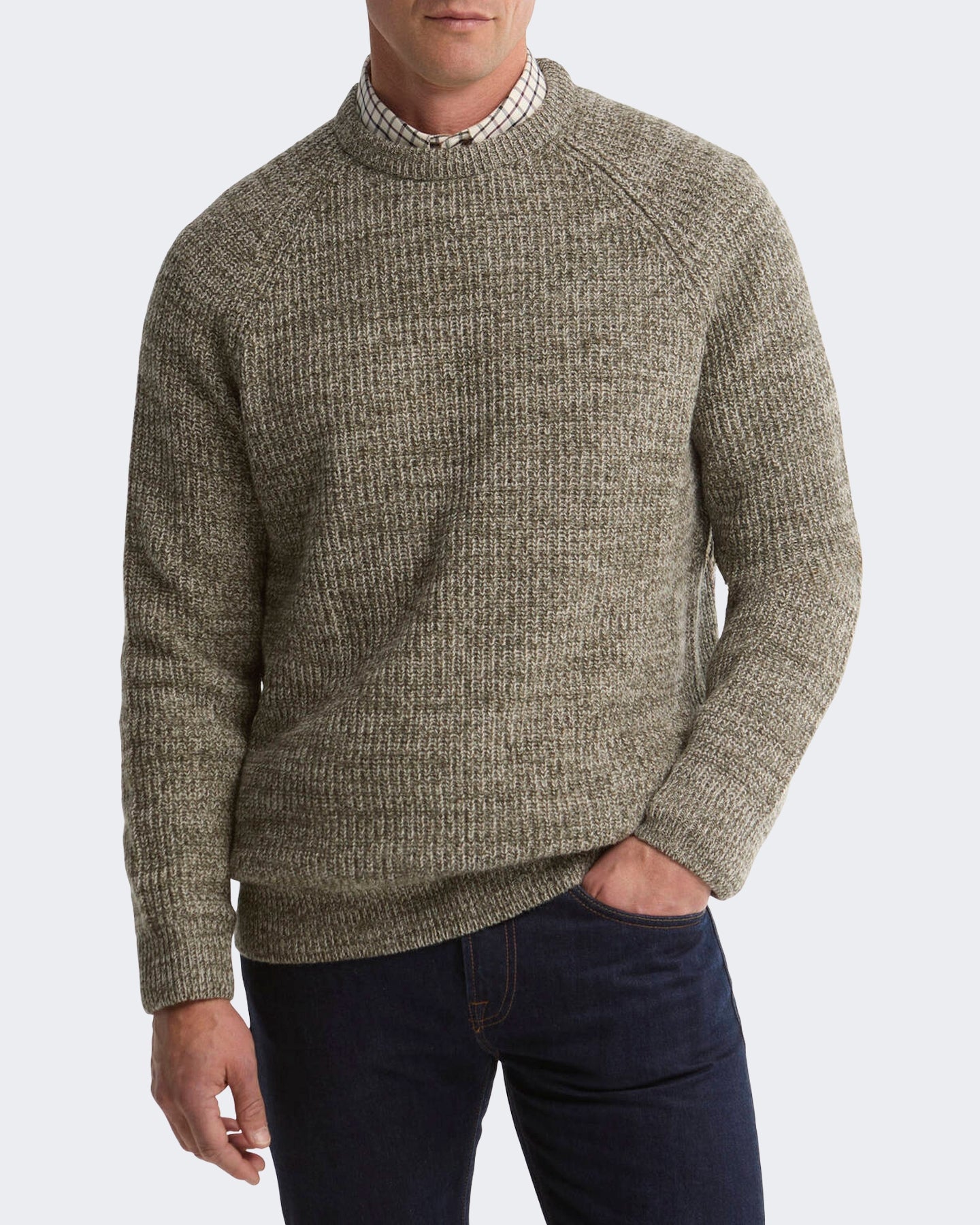 Men's Horseford Jumper met ronde hals Green