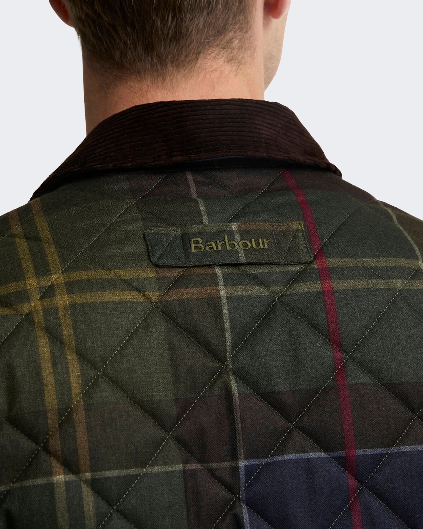 Men's Heritage Liddesdale gewatteerde Jacket met tartan Green