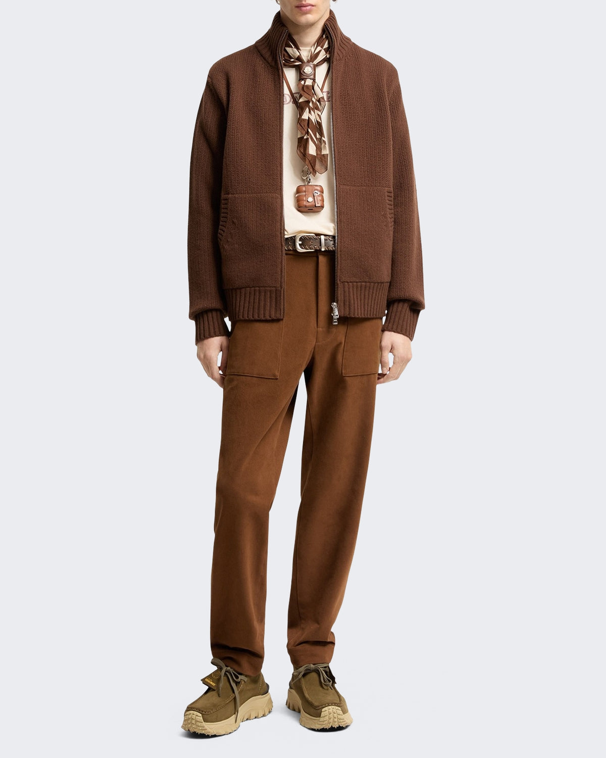 Men's Cardigan van Beige