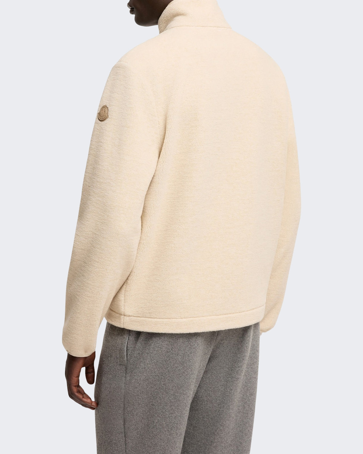 Men's Zip-up cardigan Beige