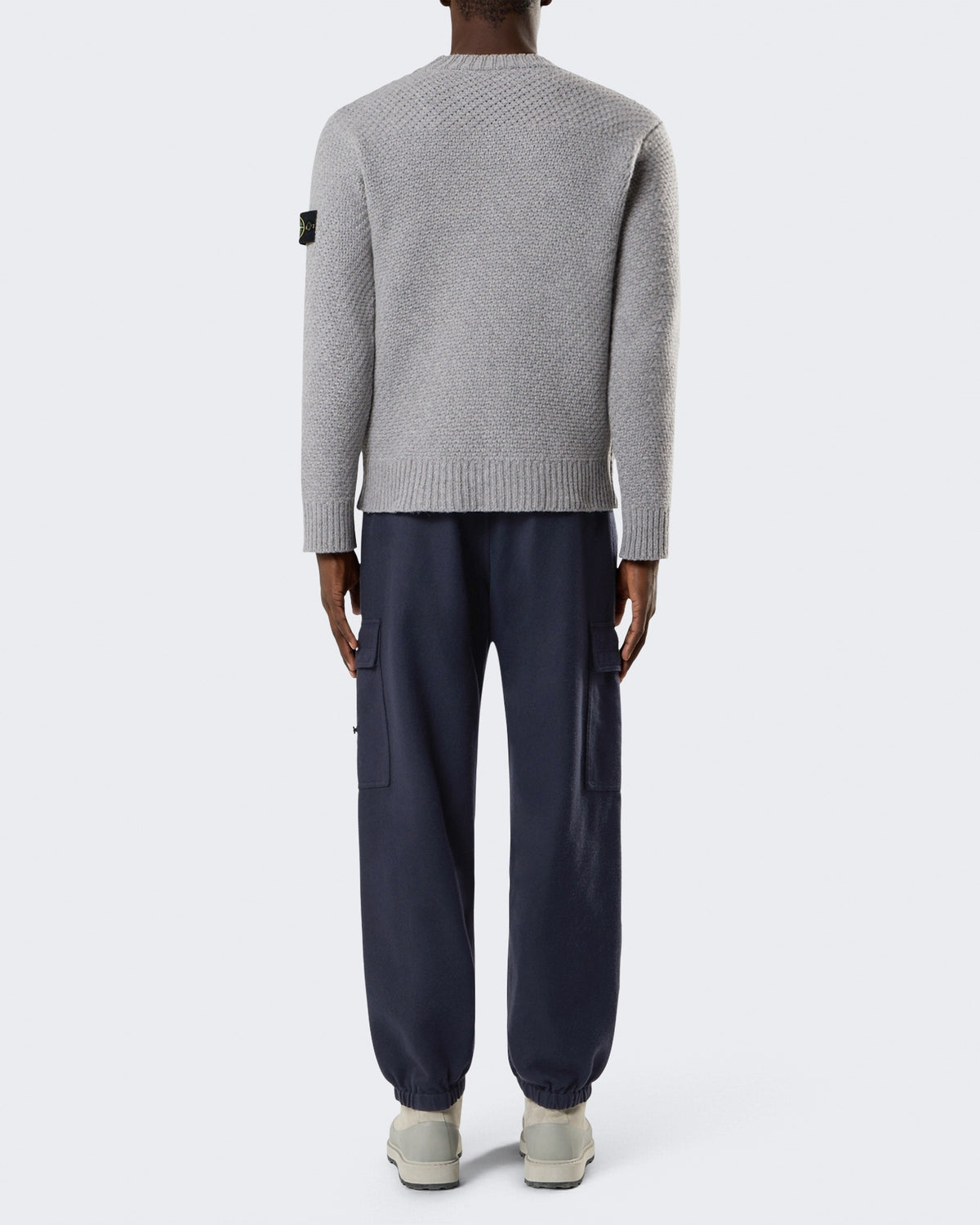 Men's Crew Neck-Grey Melange-V0m60 Grey