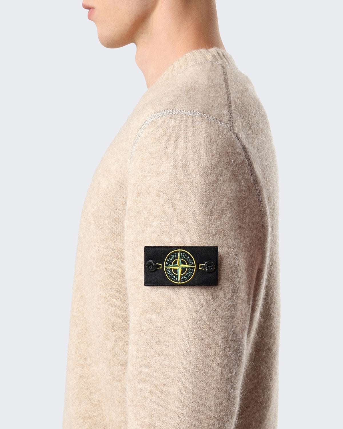 Men's Sweater met ronde hals Beige