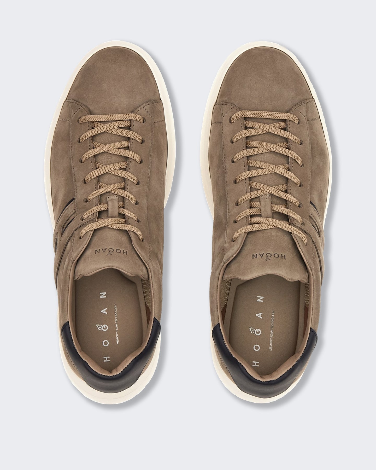 Heren Veterschoenen sneaker met H-profiel Bruin