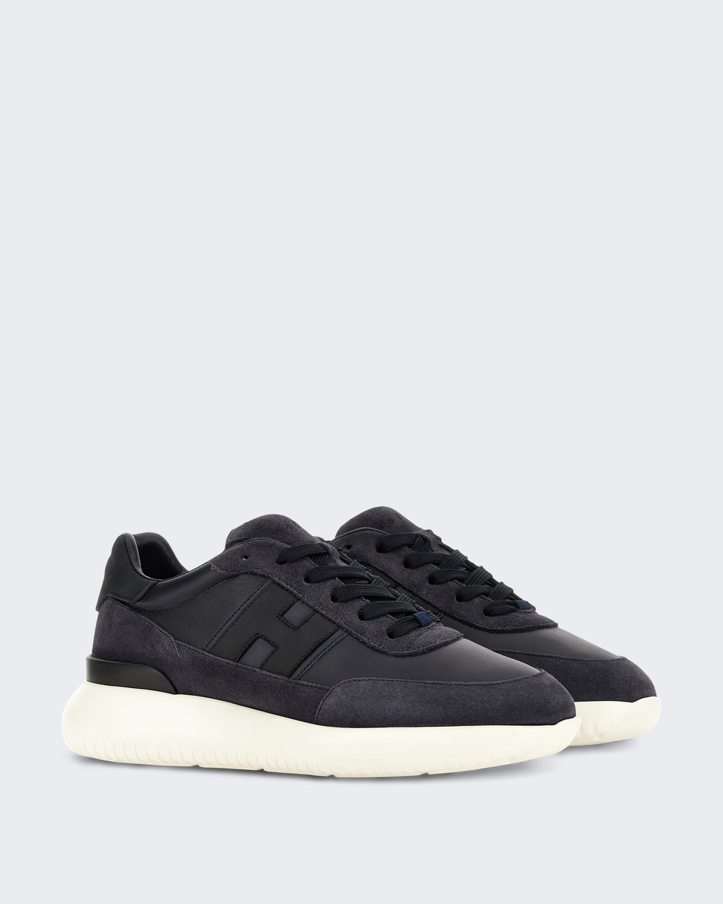 Heren Vetersneaker met H-band detail Blauw
