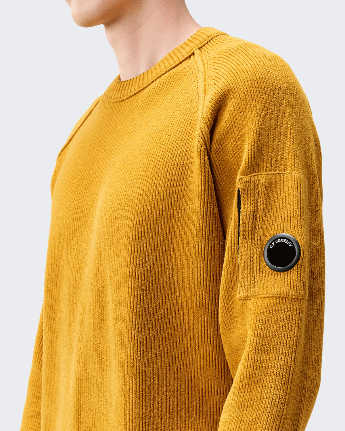 Men's Gebreide Jumper met ronde hals in Brown