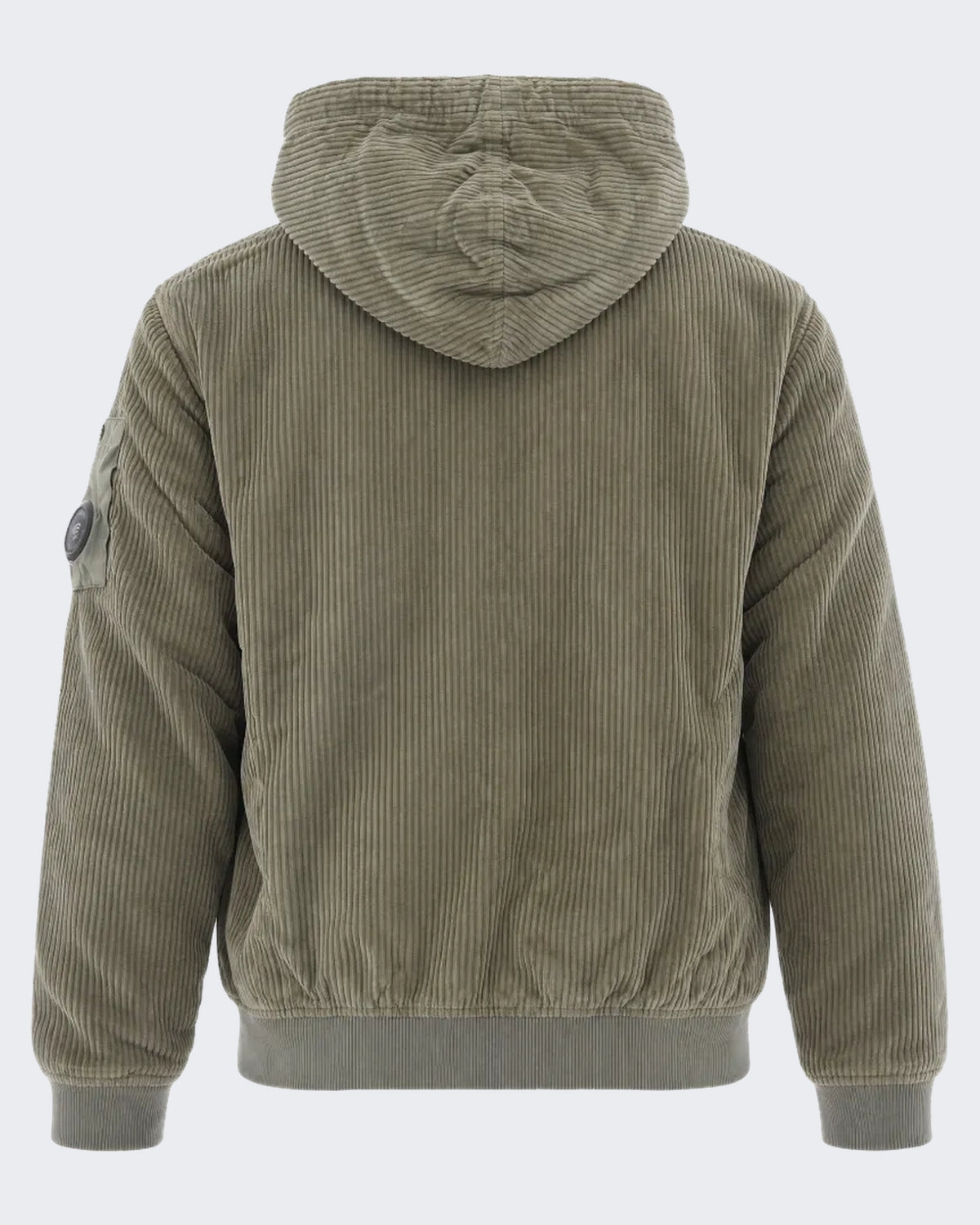 Men's Hoodie met open kraag Steengrijs