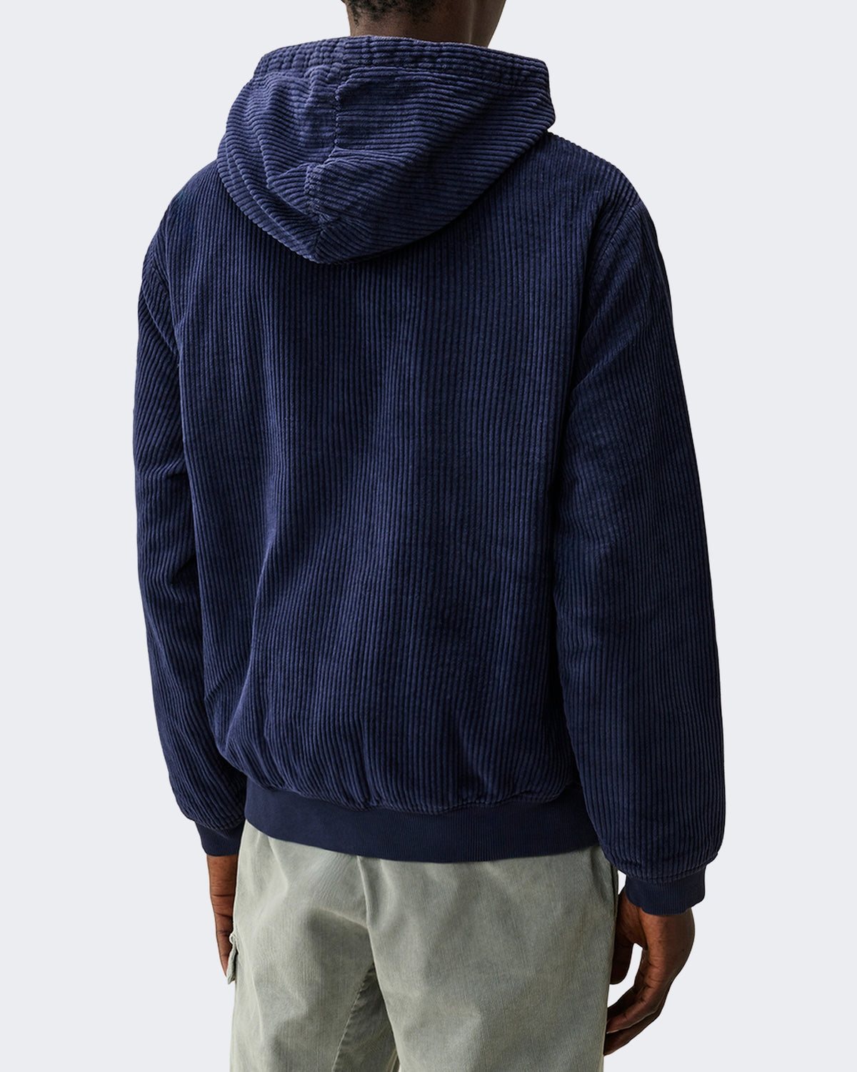 Men's Hoodie met open kraag Blue