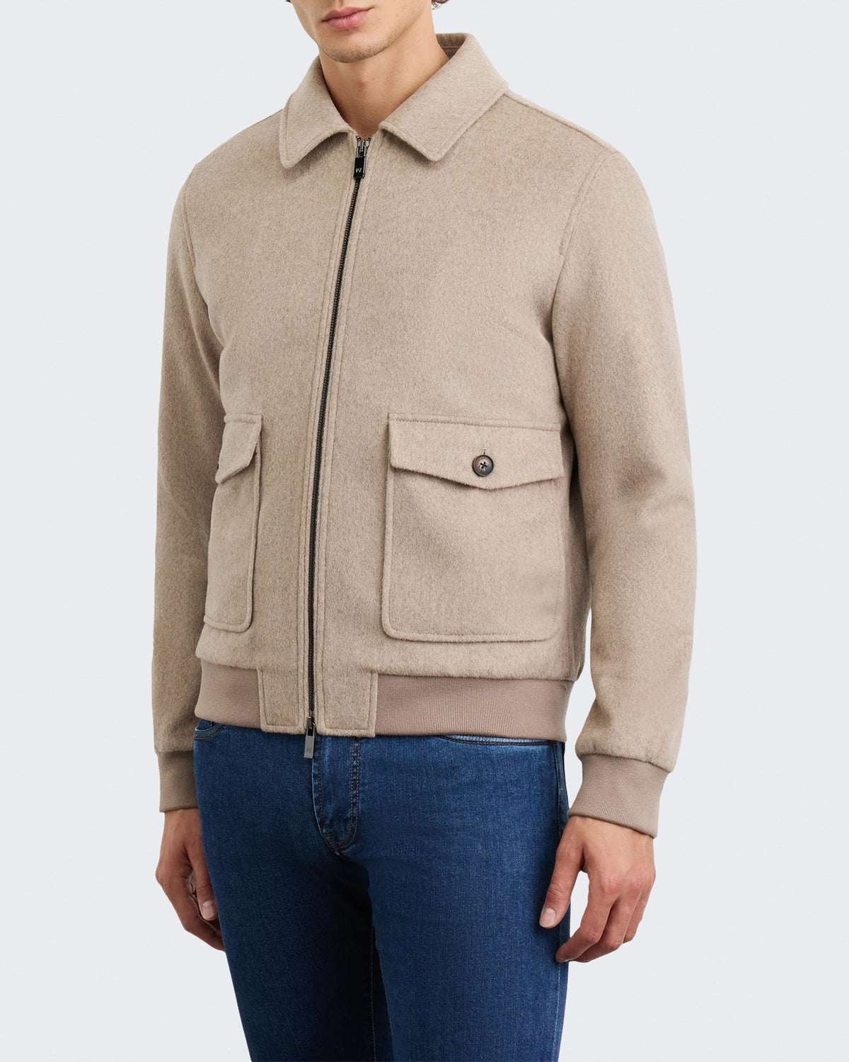 Men's Blouson jack in Brown