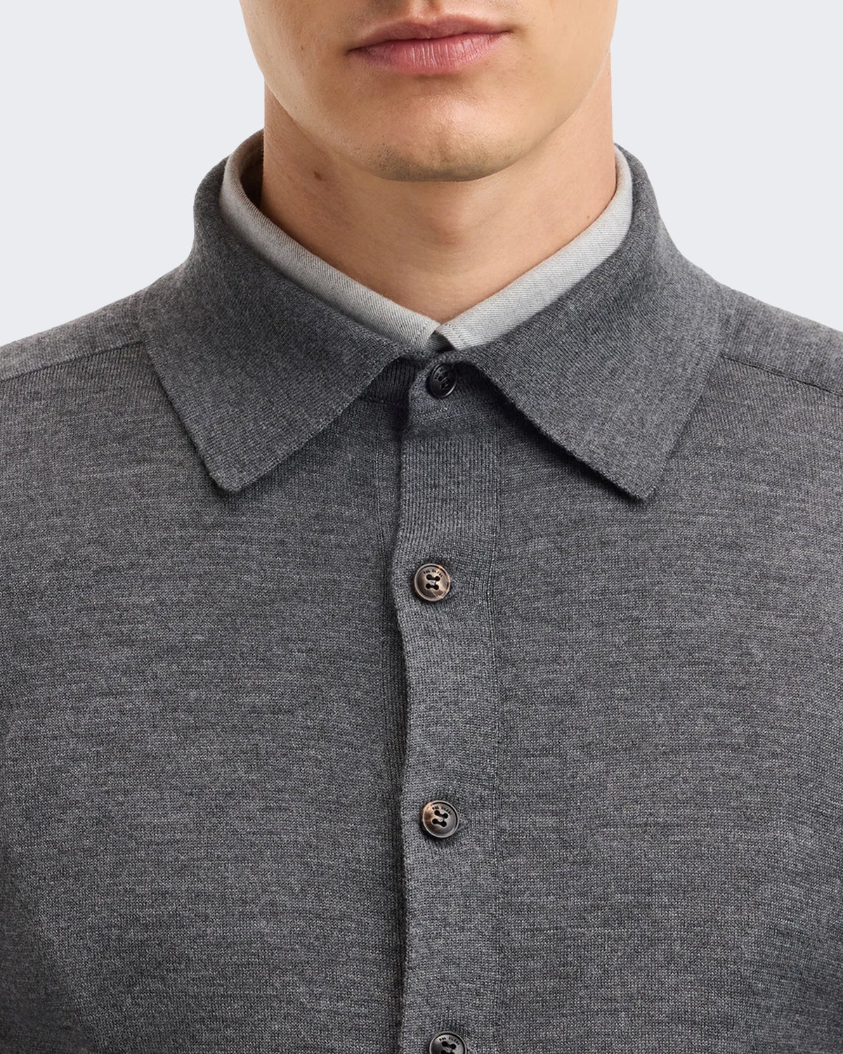 Men's Fijngebreid knitwear Jumper in Grey