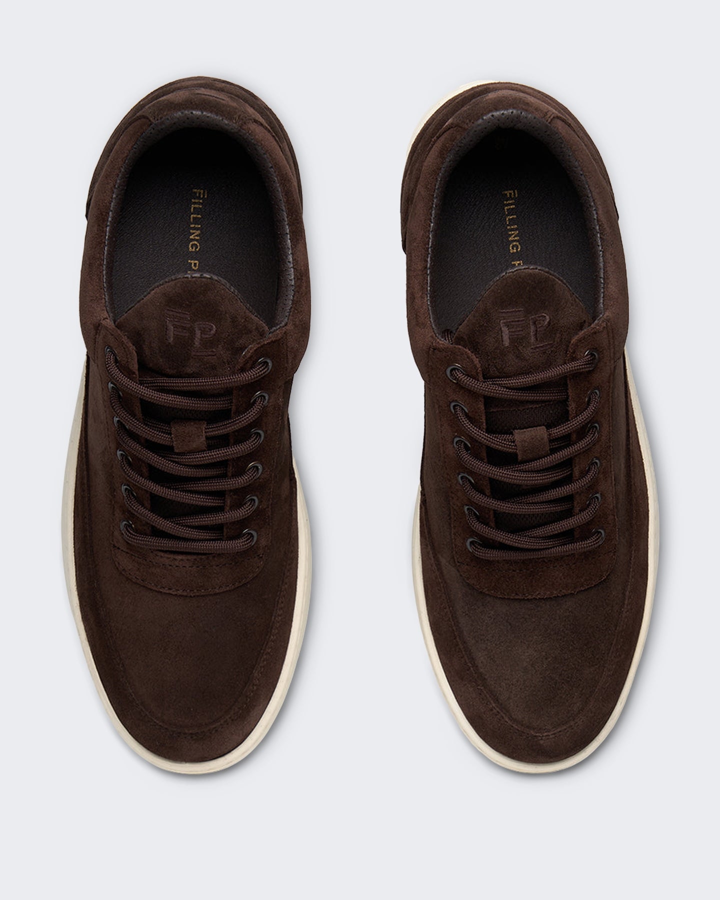 Heren Low-top suède sneaker in Chocoladebruin