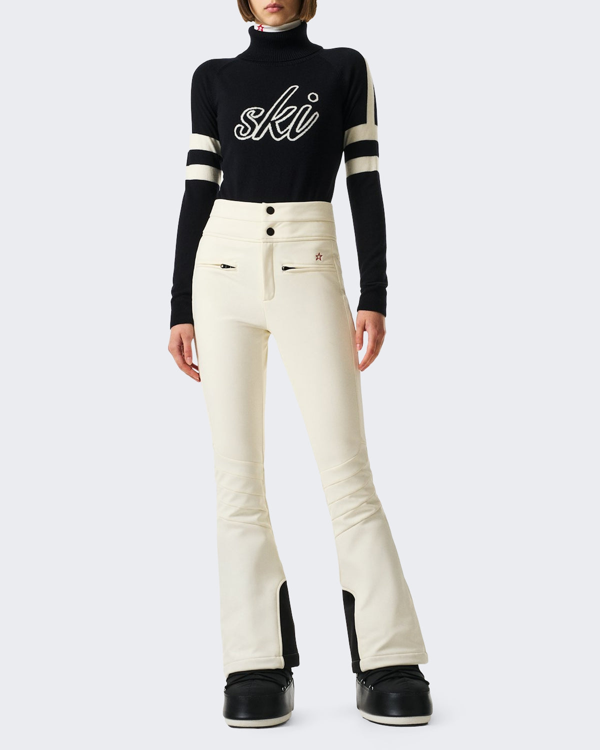 Women's Hoge taille ski Trousers Aurora White