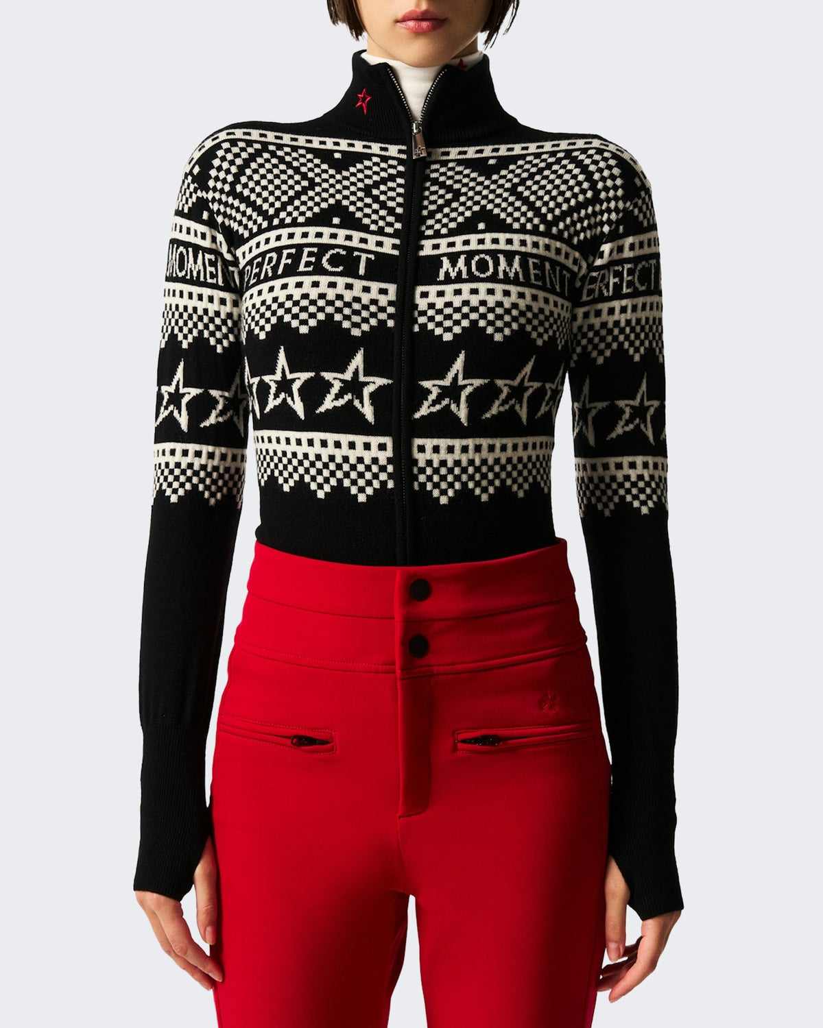 Women's Holiday body met Black-wit patroon