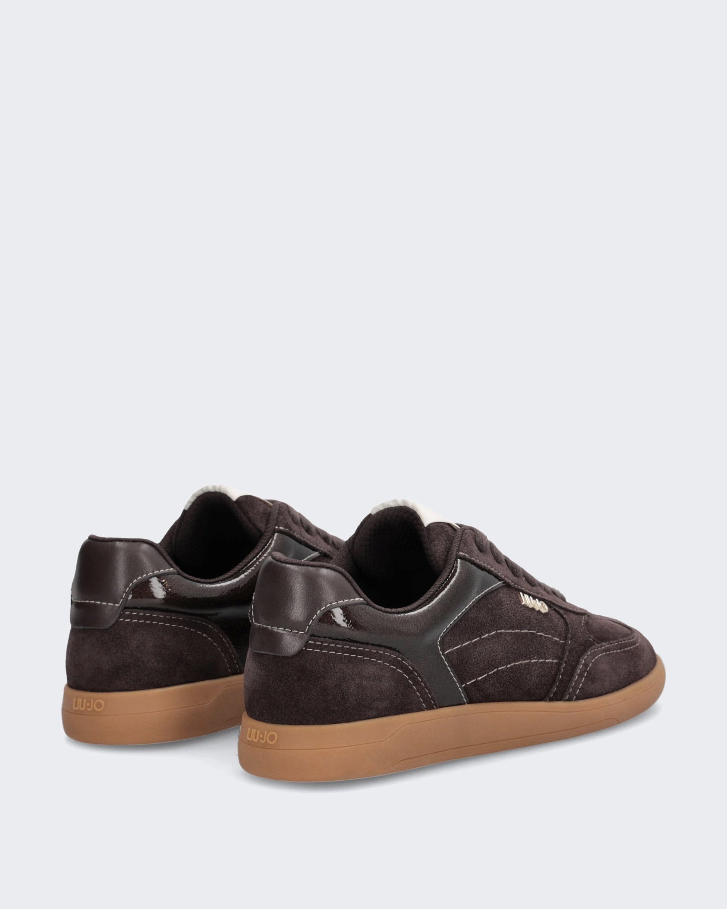 Dames Connor Leren sneaker in bruine kleur Bruin