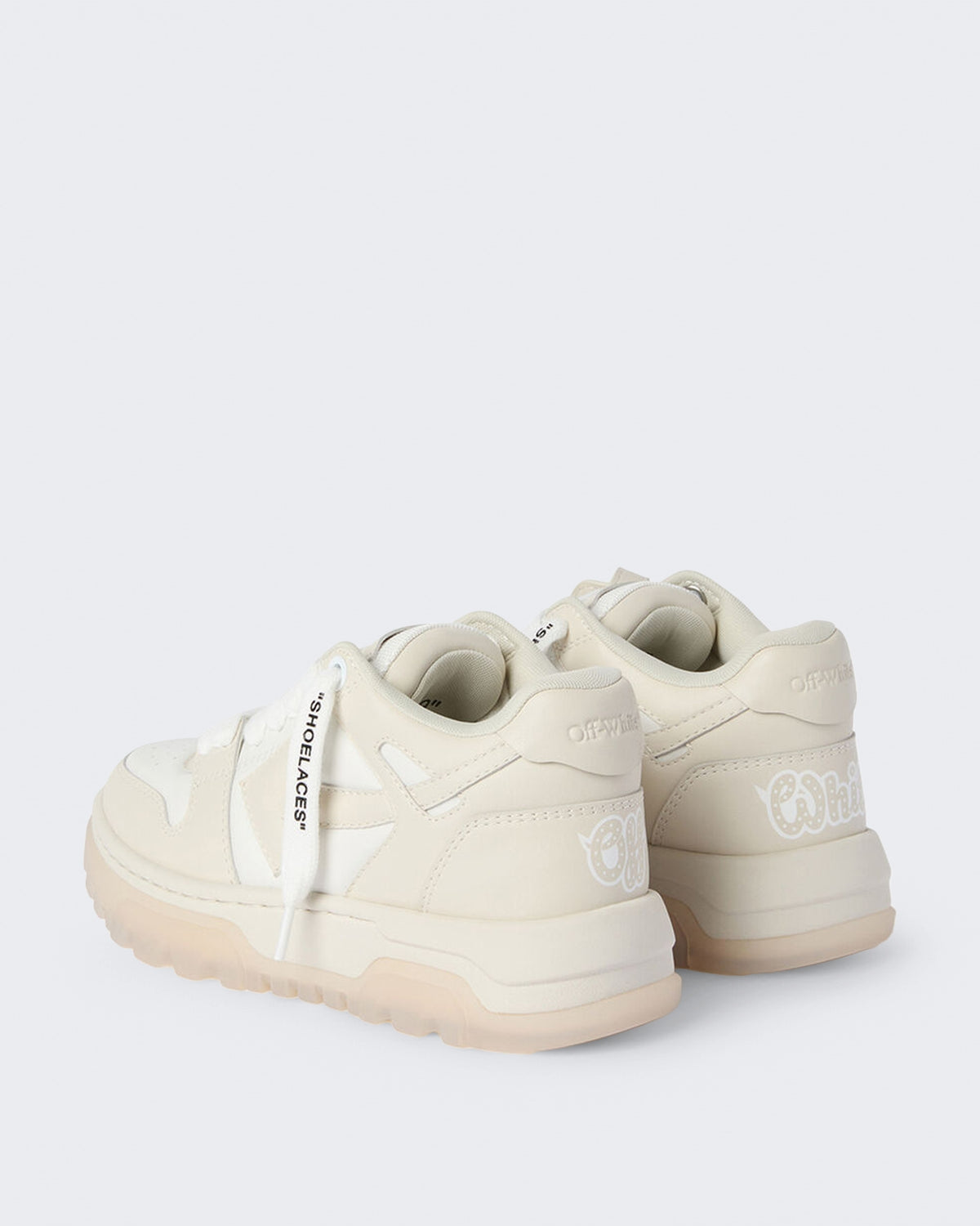 Women's Chunky Varsity sneaker in White en beige