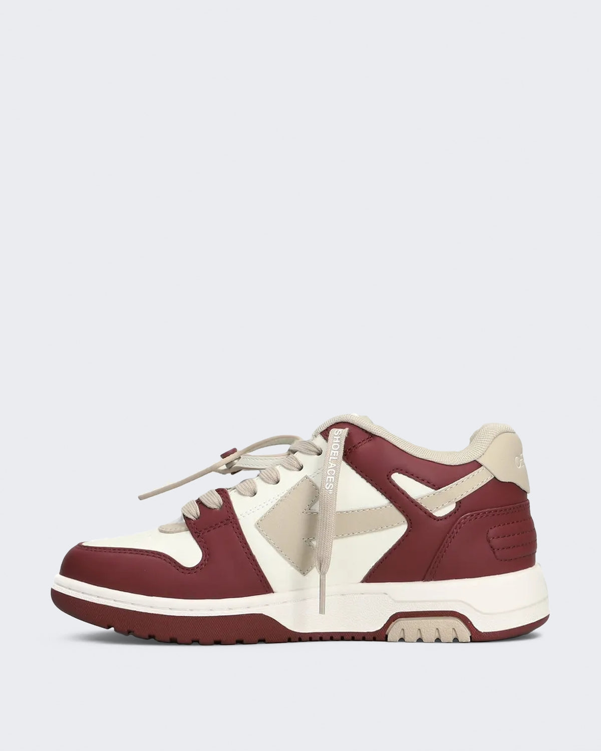 Women's Out Of Office sneaker bordeauxrood met beige Off White