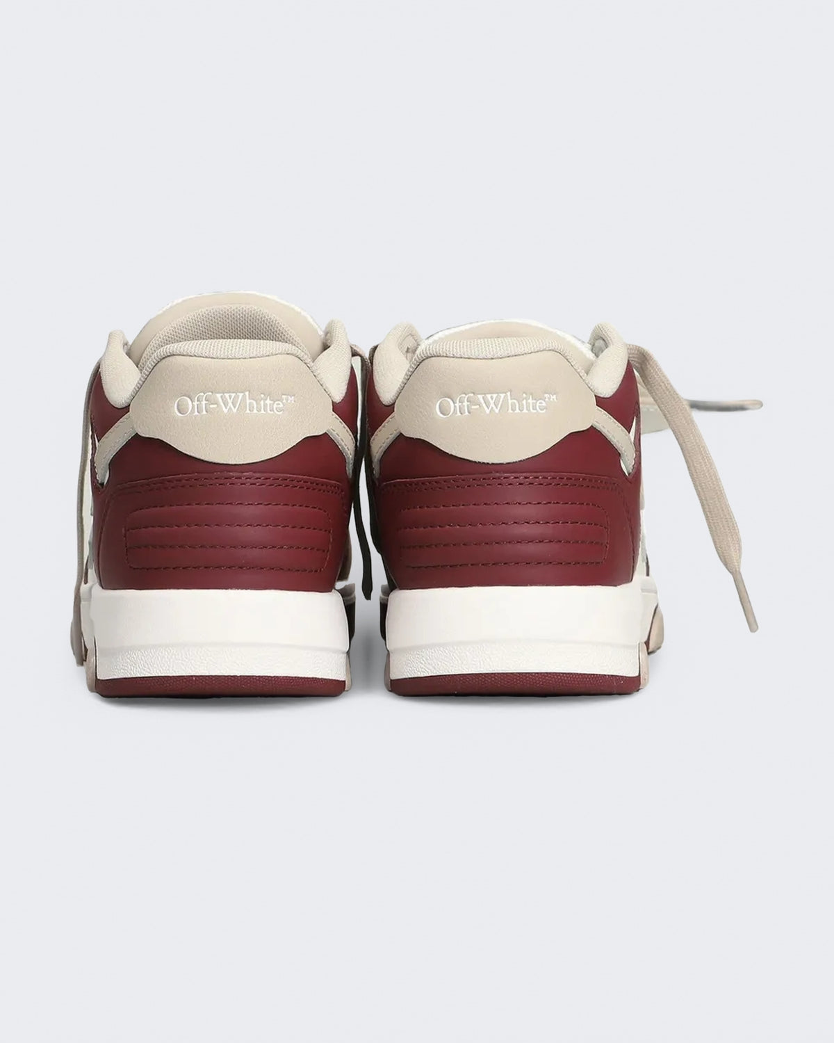 Women's Out Of Office sneaker bordeauxrood met beige Off White