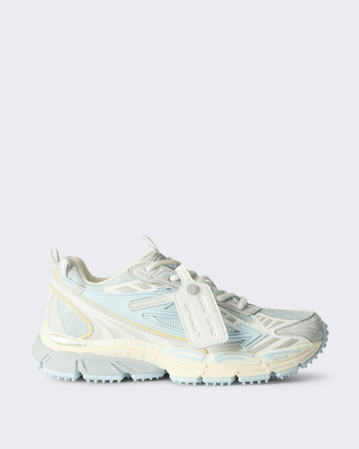Women's Be Right Back sneaker crèmewit met neonblauw