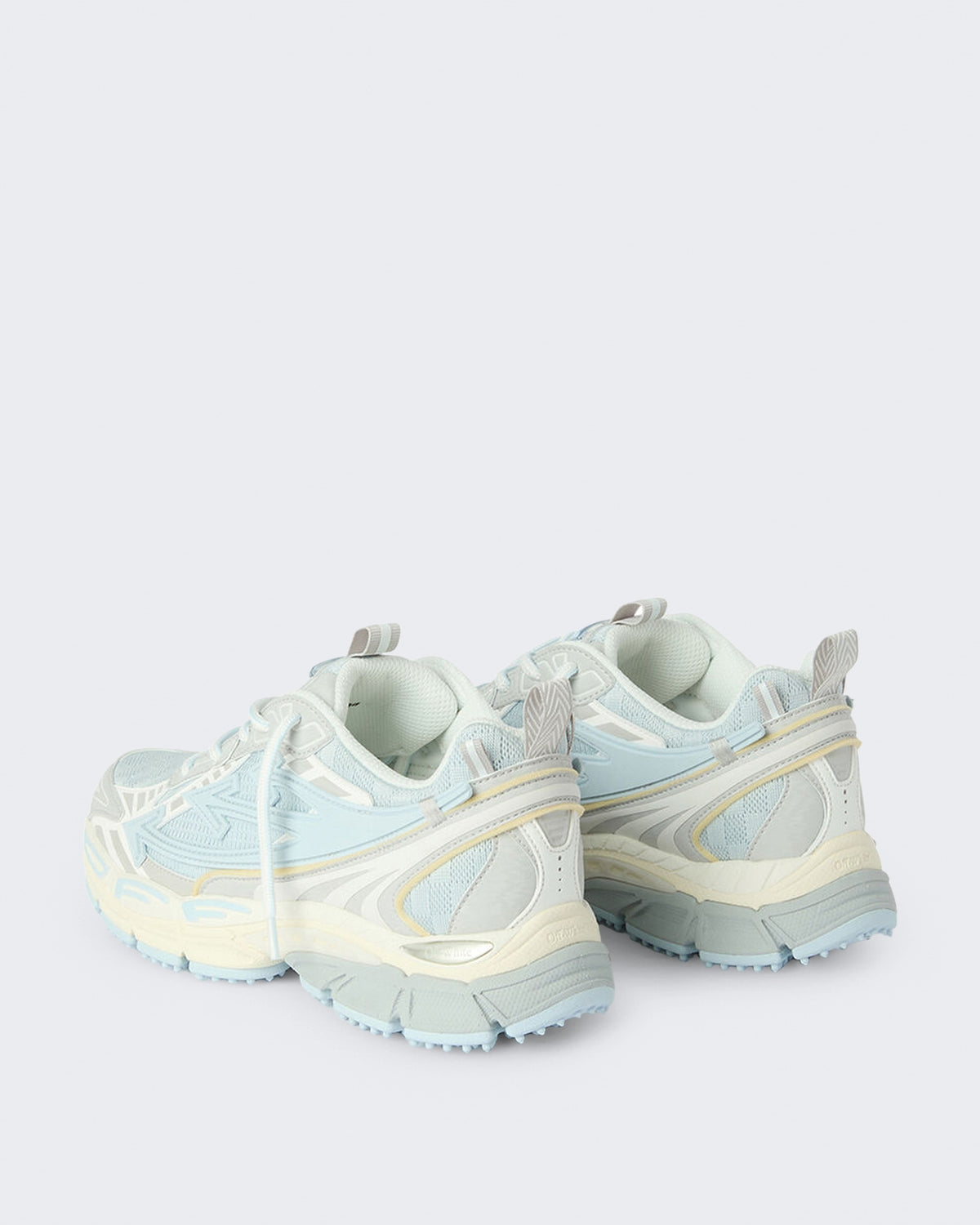 Women's Be Right Back sneaker crèmewit met neonblauw