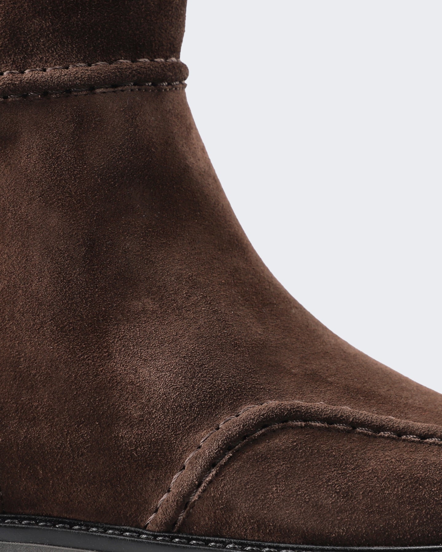 Dames Suède schoen met Bruin afwerking