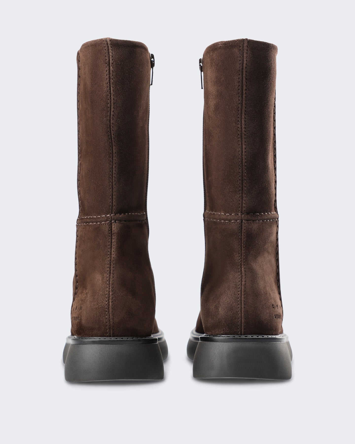 Dames Suède schoen met Bruin afwerking