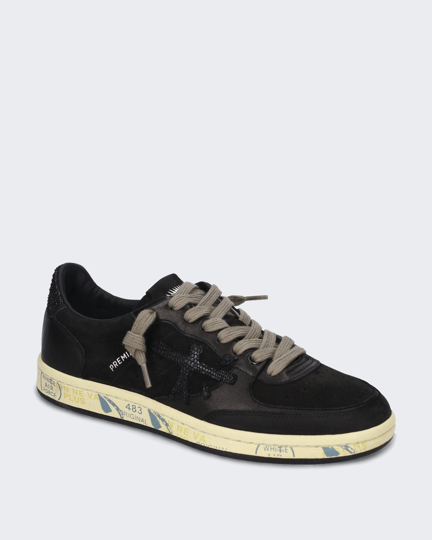 Women's Basketbal-geïnspireerde sneaker in Black
