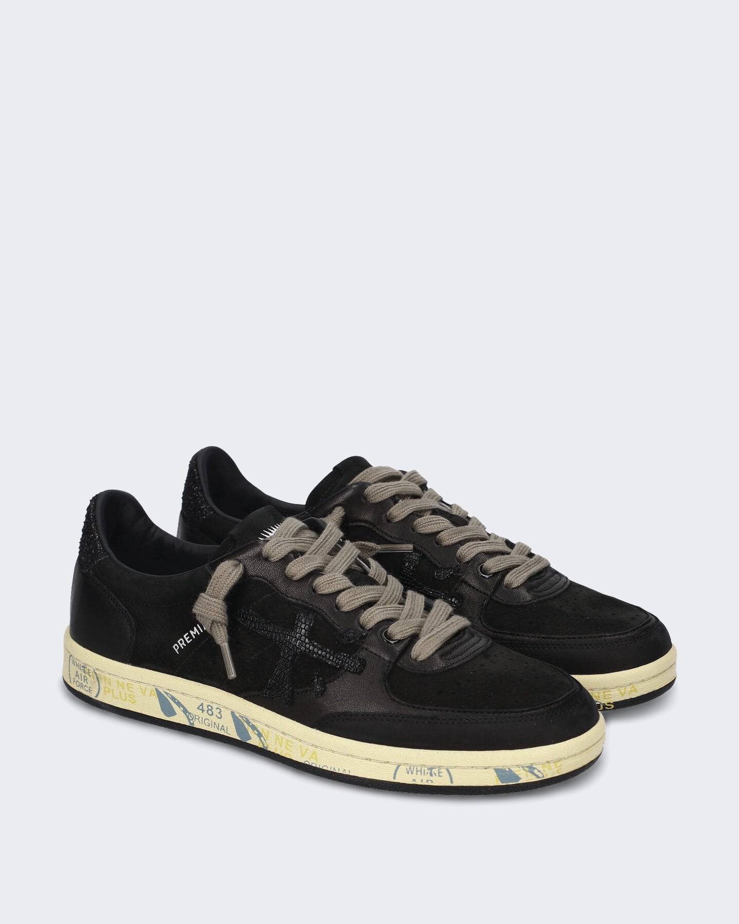 Women's Basketbal-geïnspireerde sneaker in Black