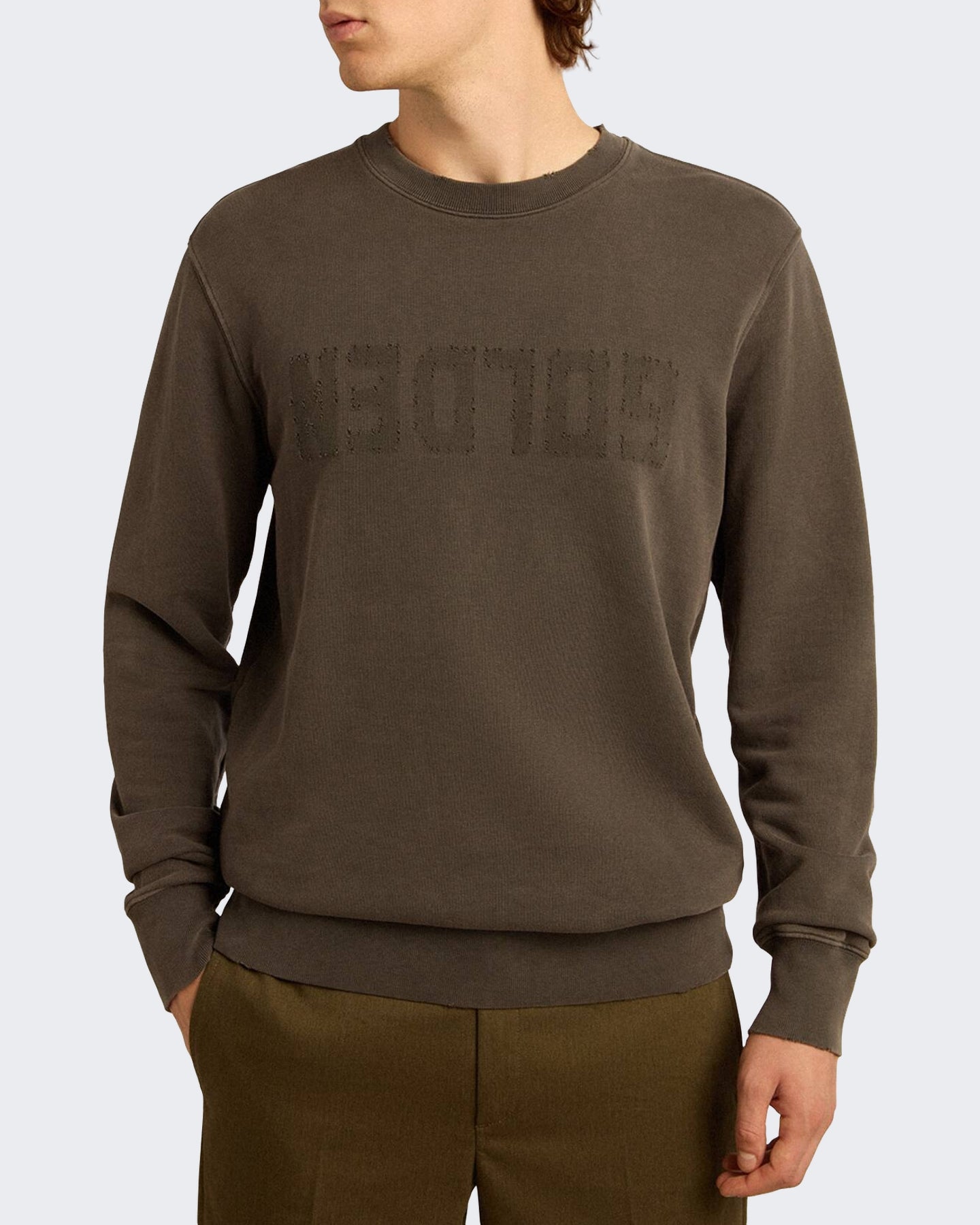 Heren Regular Sweatshirt Antraciet