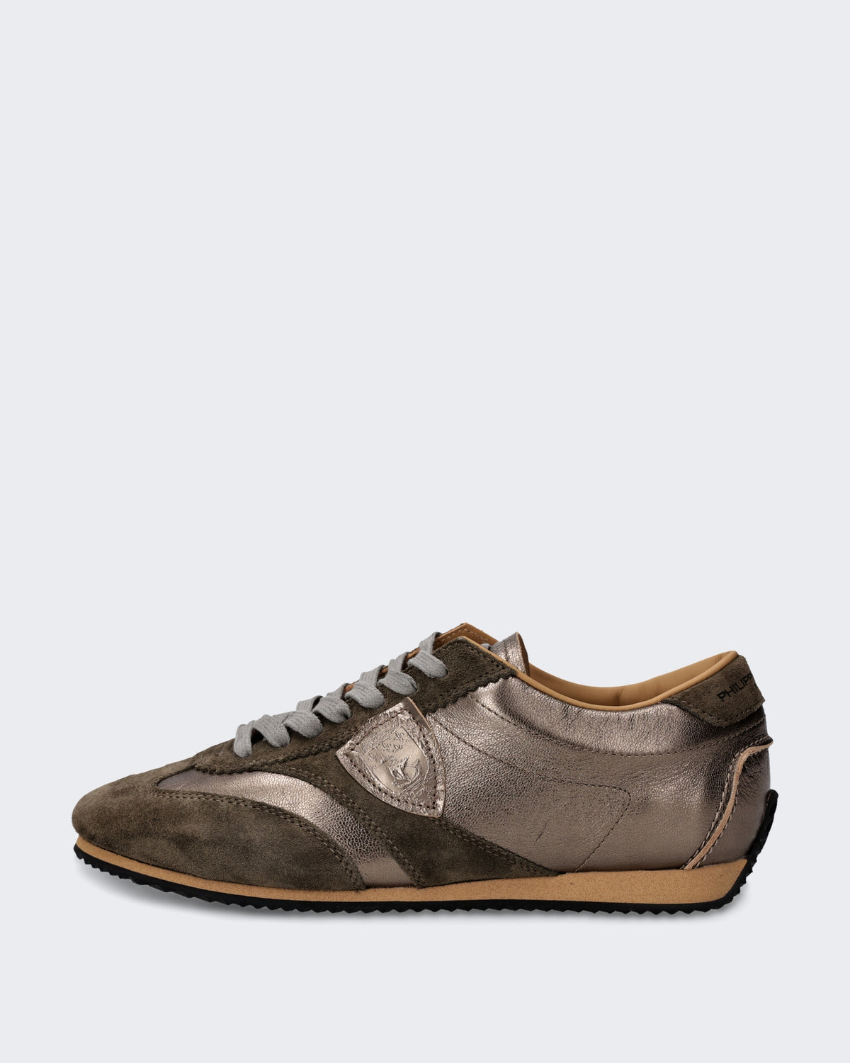 Women's Lage sneaker met veters Kaki
