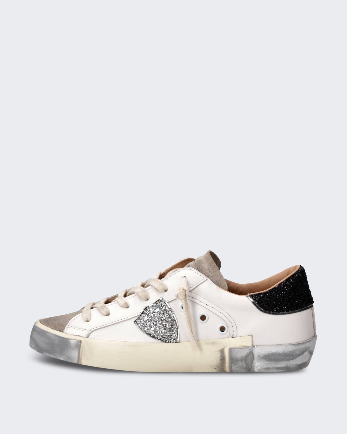 Women's Lage sneaker met tweekleurig design Black