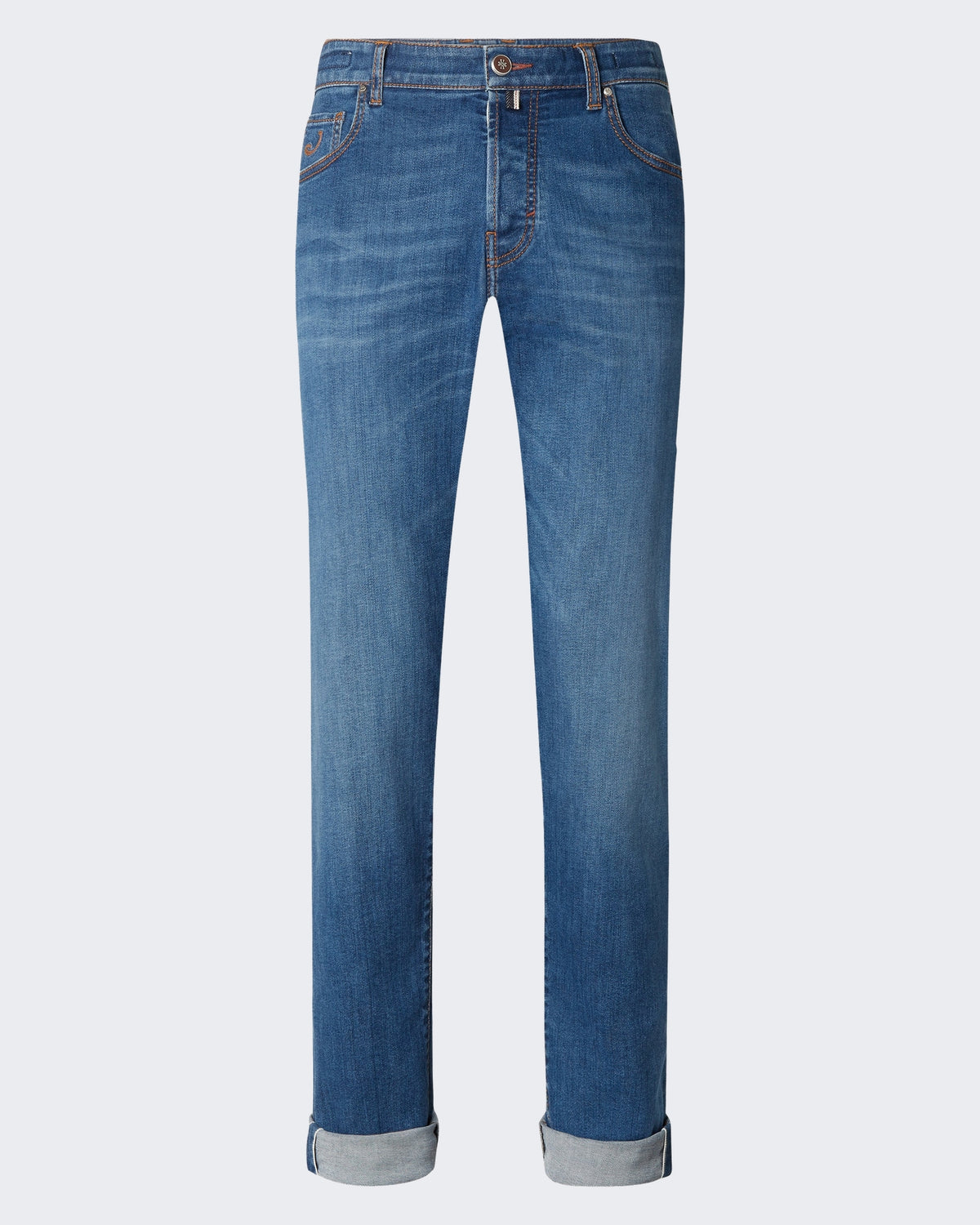 Men's Trousers - Pant 5 Pkt Slim Fit Nick Ltd Medium Blue Blue