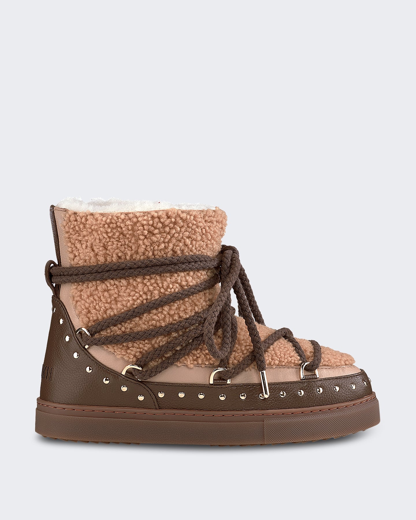 Women's Boot met krullend textuur Beige