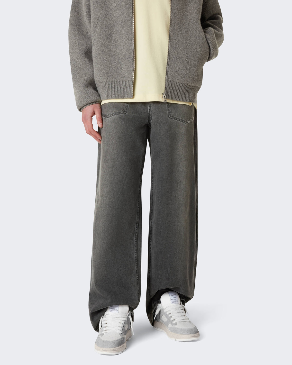 Heren Area Lo Fluffy Grijs/Wit